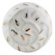 White Gold Floral Ceramic Cabinet Knobs
